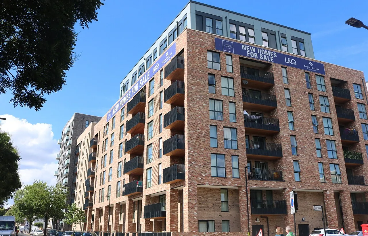 New flats on Bollo Lane, South Acton, 2020