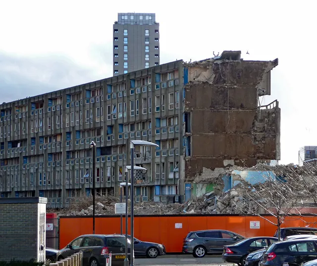 Demolition of Robin Hood Gardens, Woolmore Street
