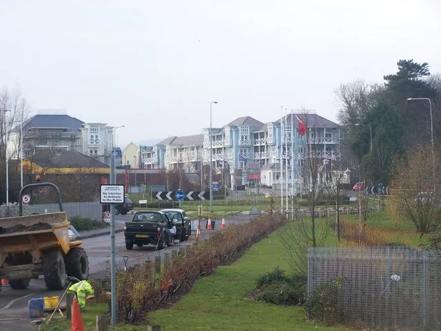 New houses by the Holborough roundabout, 2008