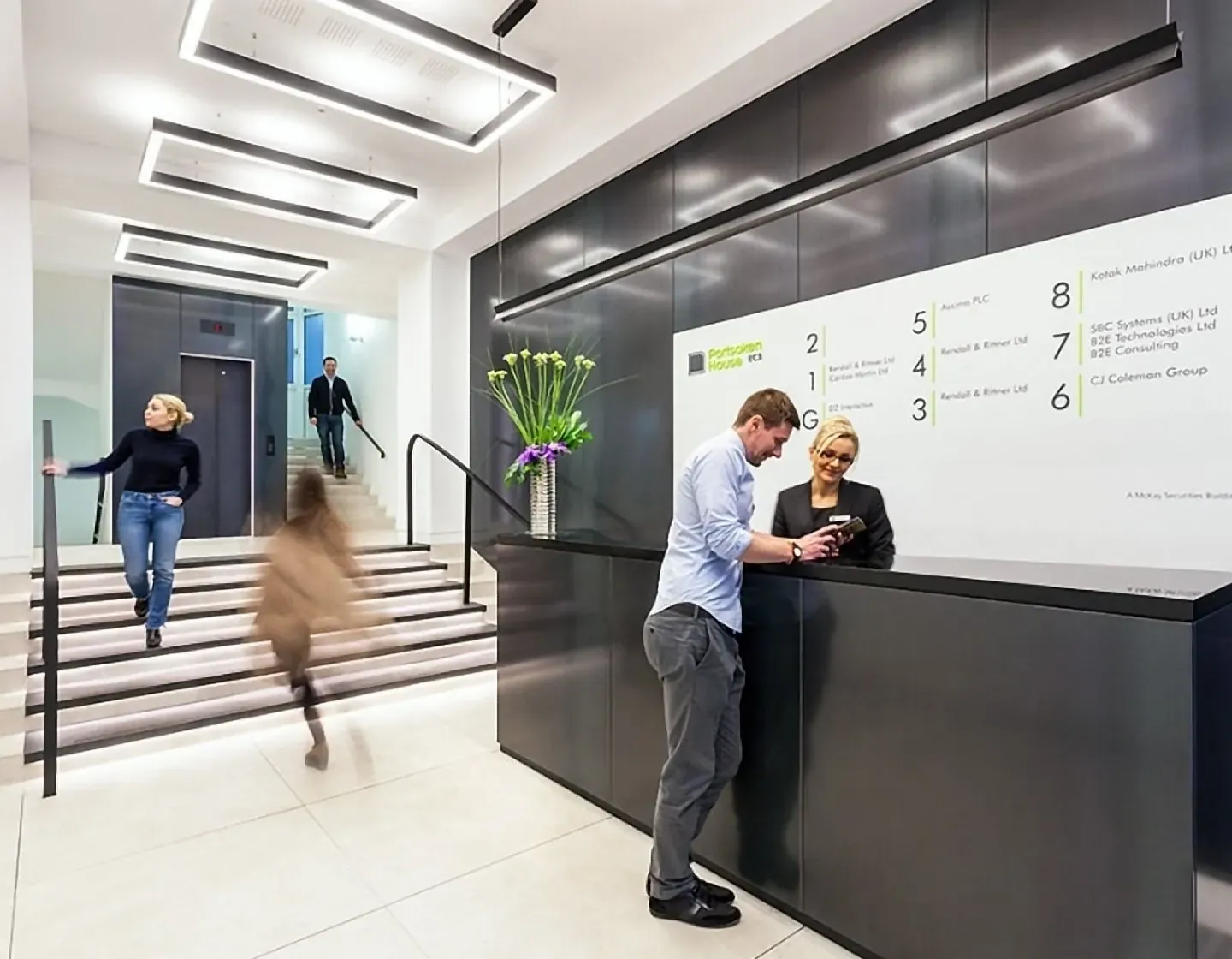 Office reception fitted out by Craftex