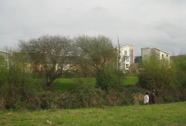 New homes at Kennet Island beside open space