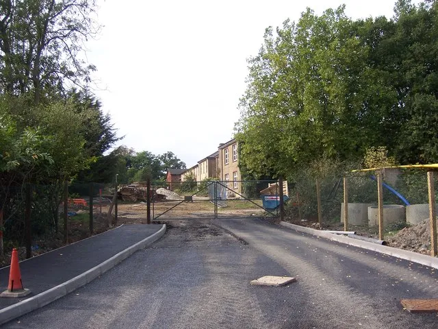 The former RAF Hospital Uxbridge during conversion to housing, 2014