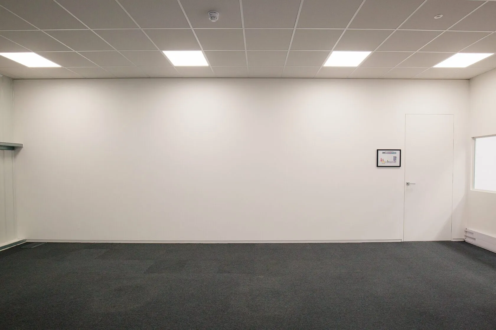 bright in-ceiling lighting